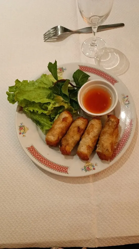 Shrimp Fried Spring Rolls and Mint Vermicelli